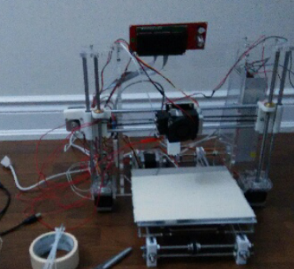 assembled 3D printer