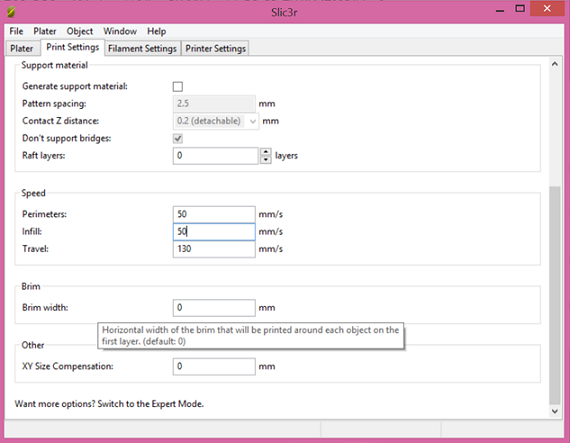 slic3r settings 1